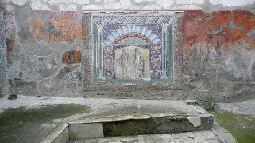 Raum mit Mosaik
